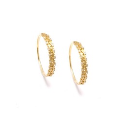 Aparador Losango com Brilhantes em Ouro 18 Kilates - 23788